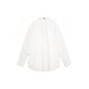 Uniqlo Solid Color Single-Breasted Casual Long Sleeve Shirt Men Shirts White 460980-00