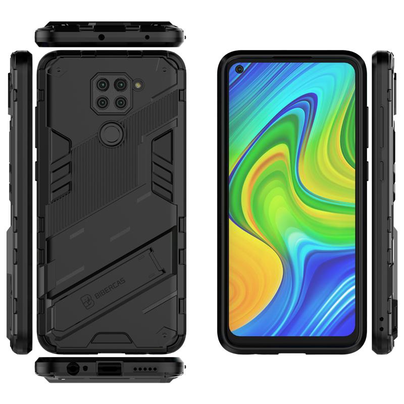 Phone Holder Case For Xiaomi Redmi Note 9 Case Bumper Hard Armor Full Cover For Redmi Note 9 9S 7 9T 9 Pro Case For Redmi Note 9