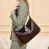 Large Bag, Large Capacity, Women's Commute To Work, Advanced Sense, Underarm Tote Bag, Leather Fashion Messenger Women's Shoulder Bag