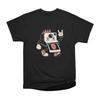 Men Casual Shirts Short Sleeves RETRO PUNK Black Tees Oversized T-shirts