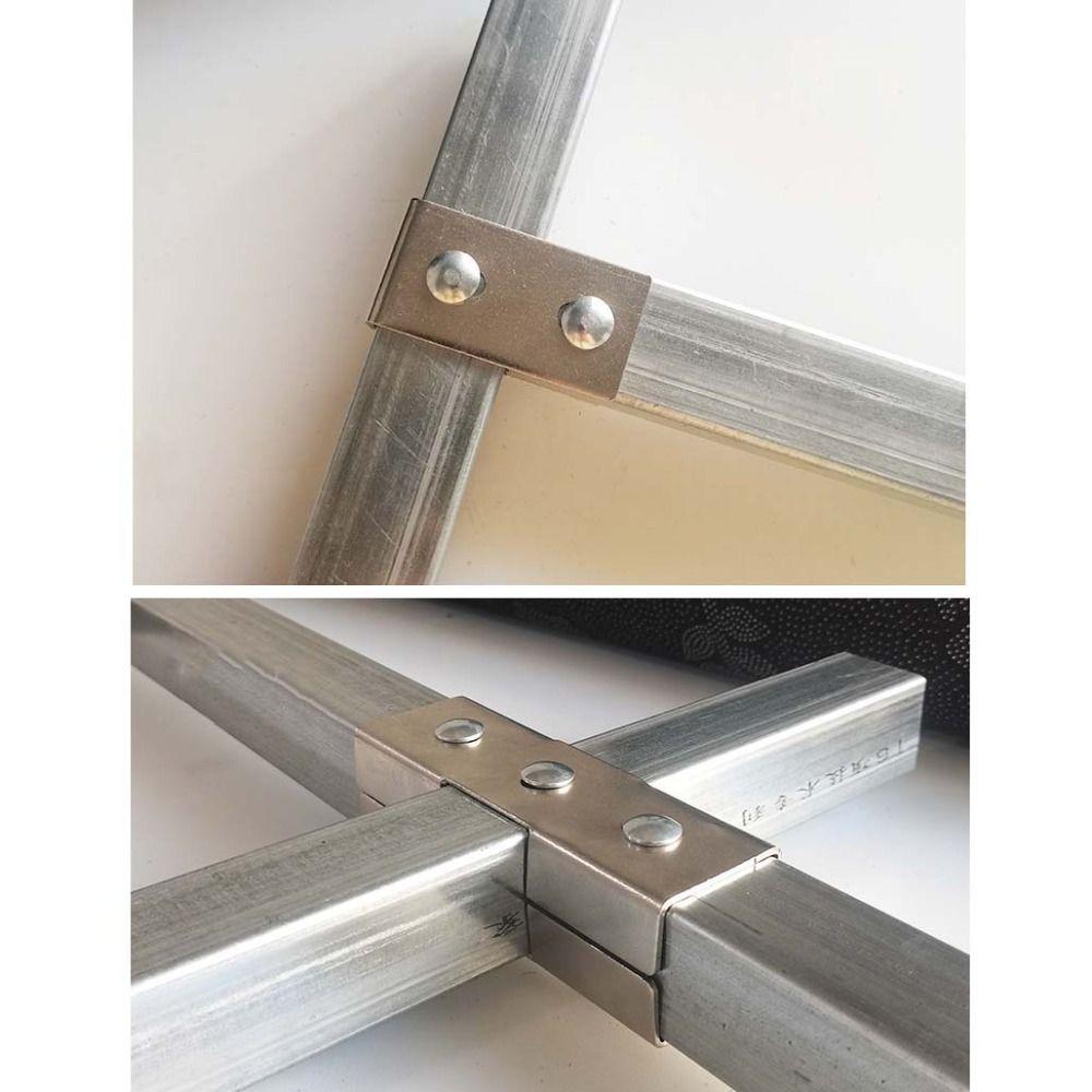 solderless Square Tube Connector 40*40mm Clip Fastener Steel Joint Connector Storage Rack