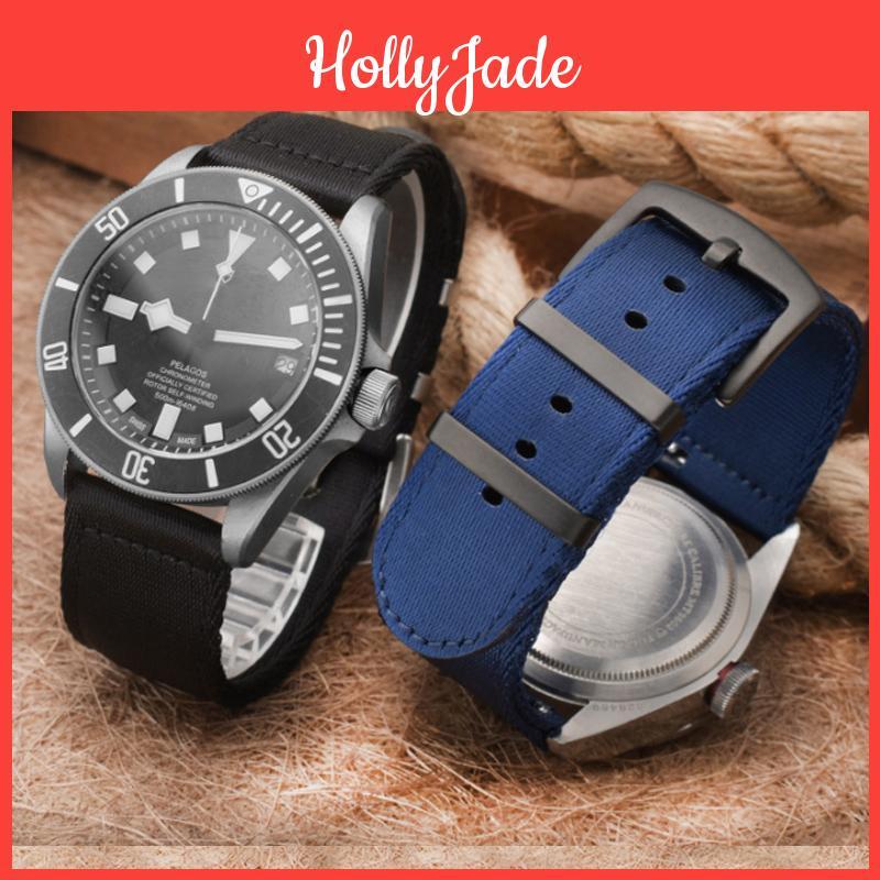 Pro 22mm Nylonový 20mm Řemínek na hodinky Seiko Citizen Huawei Watch Náramek Náramkové hodinky Pásek Nylonový Řemínek na hodinky S rychloupínací osičkou