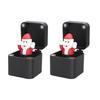 1/2/4Pcs Christmas Middle Finger In A Box Ornament Pop-up Santa Claus Reindeer Snowman Box Desktop Decoration Tricky Props Gag Prank Gift