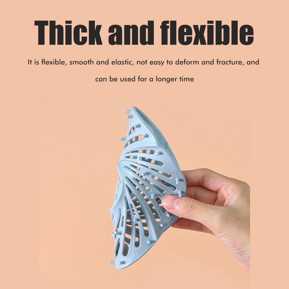 Hair Drain Catcher Shower Drain Cover Hair Stopper with Suction Cup  for Bathroom Bathtub Kitchen