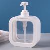 500ml Large Capacity Refillable Travel Bottles: Press-Type Transparent Shampoo, Shower Gel, and Hand Soap Dispensers