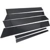 6Pcs/Set Door Window Pillar Posts Trim Pillar Molding Cover Stickers for Cadillac ATS Sedan 2013 2014 2015 2016 2017 2018 2019 Black