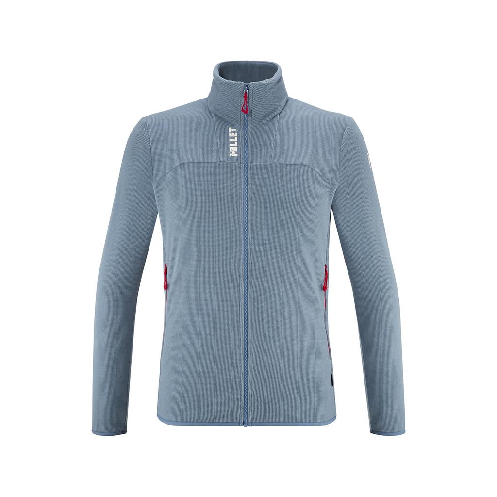 Millet Ubic Light Grid Mountaineering Fleece Jacket MIV10448 Coronet Blue Size L Men's (New Logo)