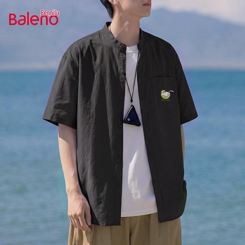 Baleno Men s Henley Neck Short Sleeve Shirt XL