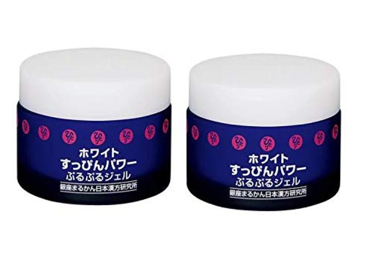 

Ginza Marukan White Suppin Power Puru Puru Gel 50g [Set of 2] Saito Hitori Gel Cream, Cooling Effect, Contains Bifidobacterium Extract and Nano-sized