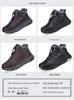 Warm Leather & Fur Walking Shoes for Elderly - Non-Slip, Soft Sole, Thickened Outdoor Footwear