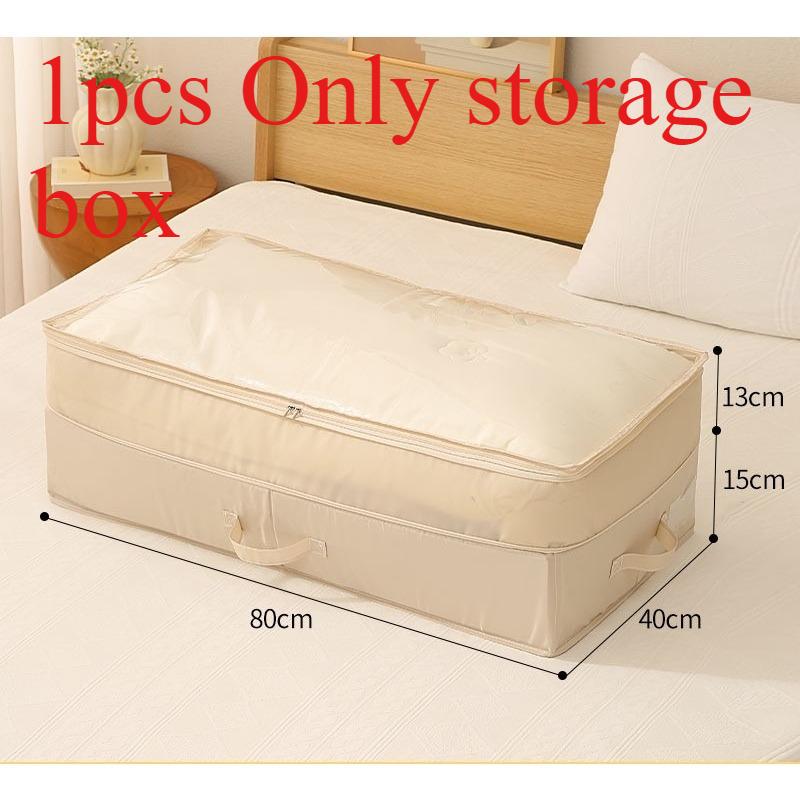 

1pcs Multifunctional Storage Box Household Storage Bag Moving Classification Storage Box Suitable for Daily Storage Use бежевий