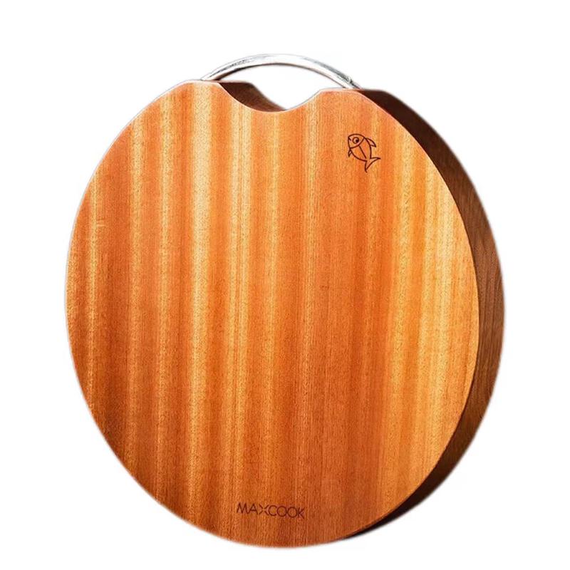 Mei Chu Large Round Wenge Wood Style Cutting Board