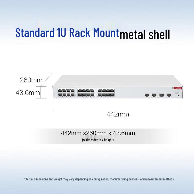 Huawei S210-24P4SR 24-Port Gigabit Web-Managed PoE Switch CN Plug (adapter Included)