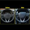 Carbon Fiber Internal Steering Wheel Trim 3pcs For Toyota RAV4 -