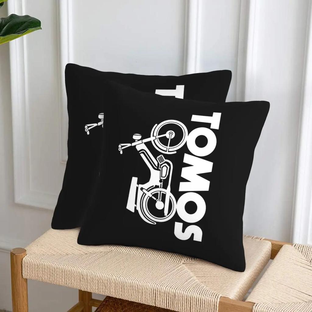 Tomos Moped 2 Pcs Square Pillowcase Pillow Cover Cushion Decor Comfort Throw Pillow For Home Car