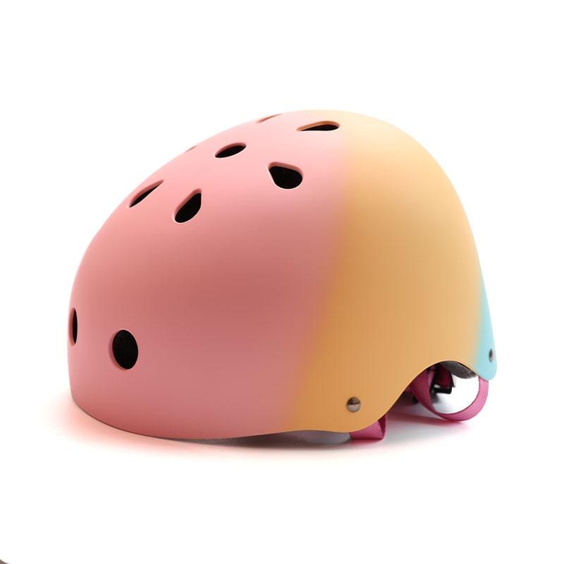 Capacete de Segurança Huagui Ajustável Unissex Durável Fechamento por Botão Adultos Crianças Esportes Radicais Profissionais Skateboarding USB 11