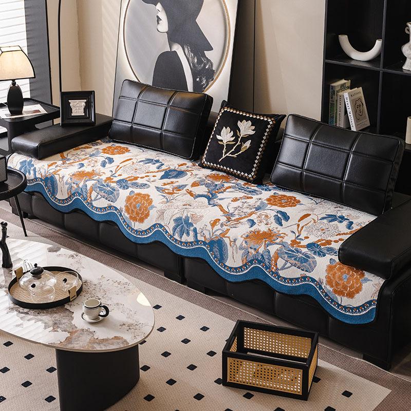 Special-Shaped Sofa Cushion Universal In All Seasons  New Sofa Seat Cushion Non-Slip Straight Row Light Luxury High-End Cover Cloth Towel