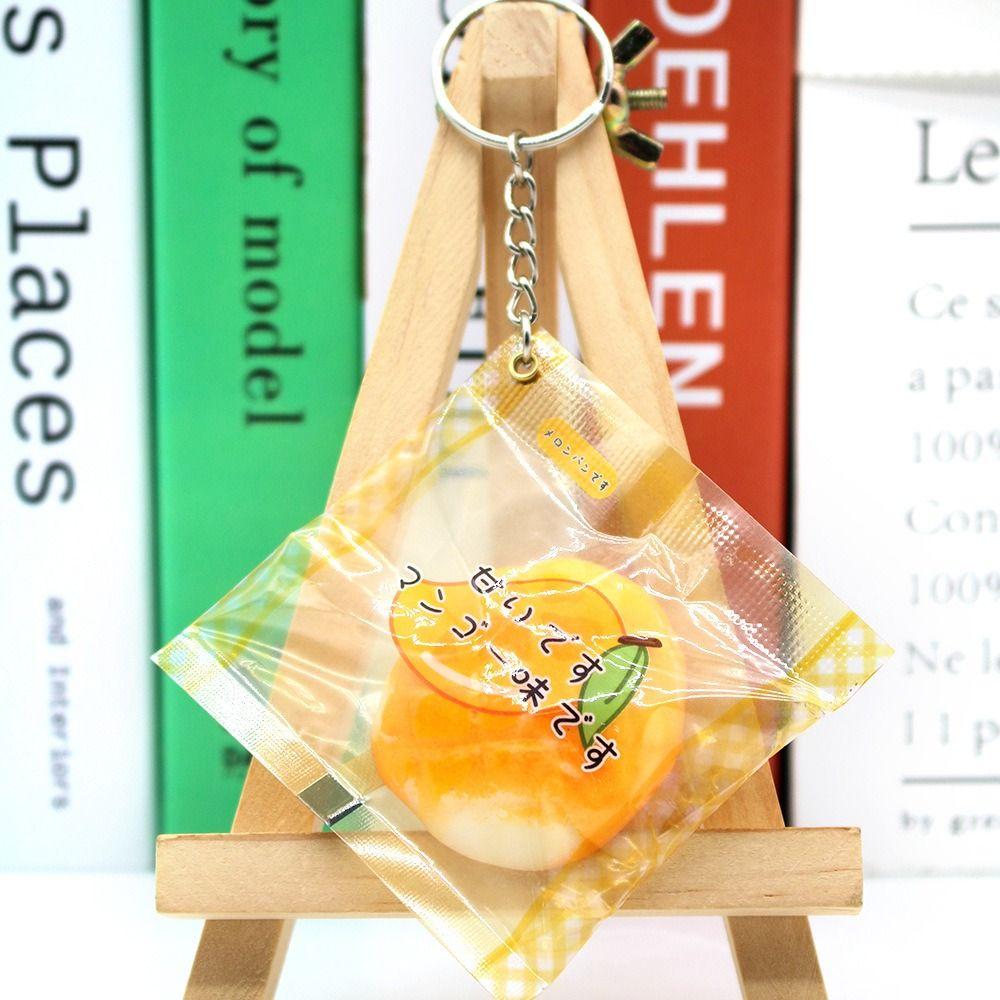 Novelty Pineapple Bread Keychain Squeeze Slow Rebound Pinch Pendant Children Gift