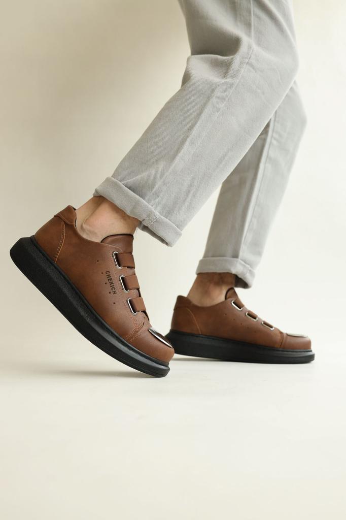 Chekich H New Collection CH251 Mirror Men Shoe White Black Brown Tan
