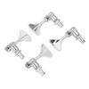 2R 2L Bass Guitar Tuning Peg Zinc Alloy 20:1 Gear Ratio Open 4 String Bass Machine Head Set