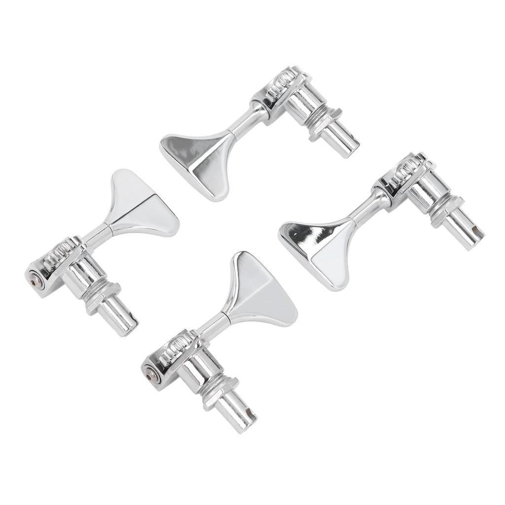 2R 2L Bass Guitar Tuning Peg Zinc Alloy 20:1 Gear Ratio Open 4 String Bass Machine Head Set