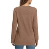 Damen T-Shirt mit V-Ausschnitt, lockere Passform, modisches Oberteil