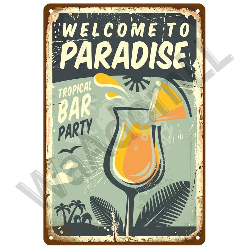 Whiskey Plaque Vintage Tin Sign Brand Home Drink Beer Wine Metal Sign Poster Wall Decor For Bar Pub Man Cave Decorative Plate