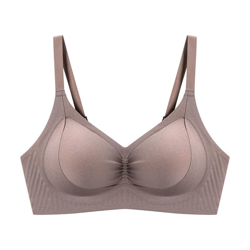 Underwear women's small breasts gather and show big upper support, anti-sagging beautiful back, sexy seamless steel ring bra women's bra