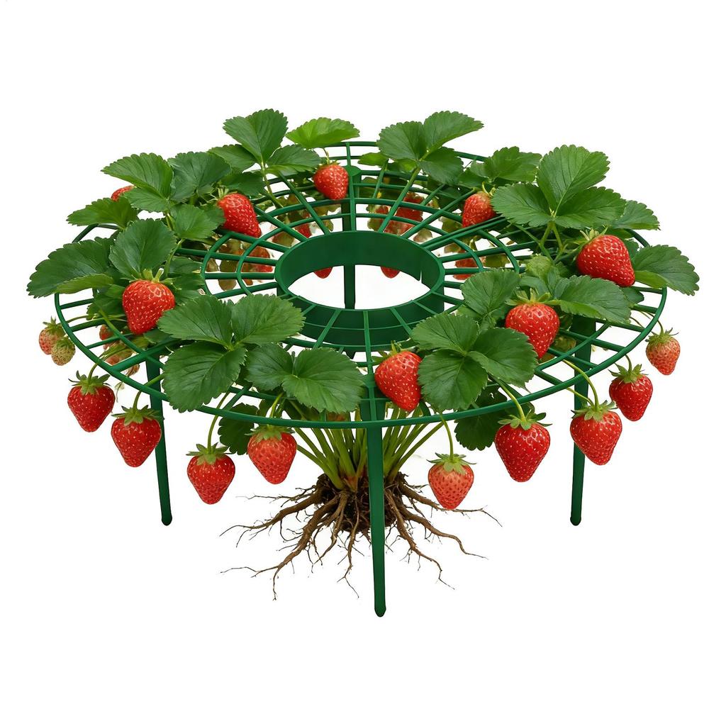 Circular strawberry rack Garden supplies Strawberry planting tray Anti rotten fruit bracket Green plant support frame Stand