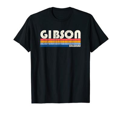 Hometown Vintage Retro Style Gibson Arkansas 70's 80's T-Shirt