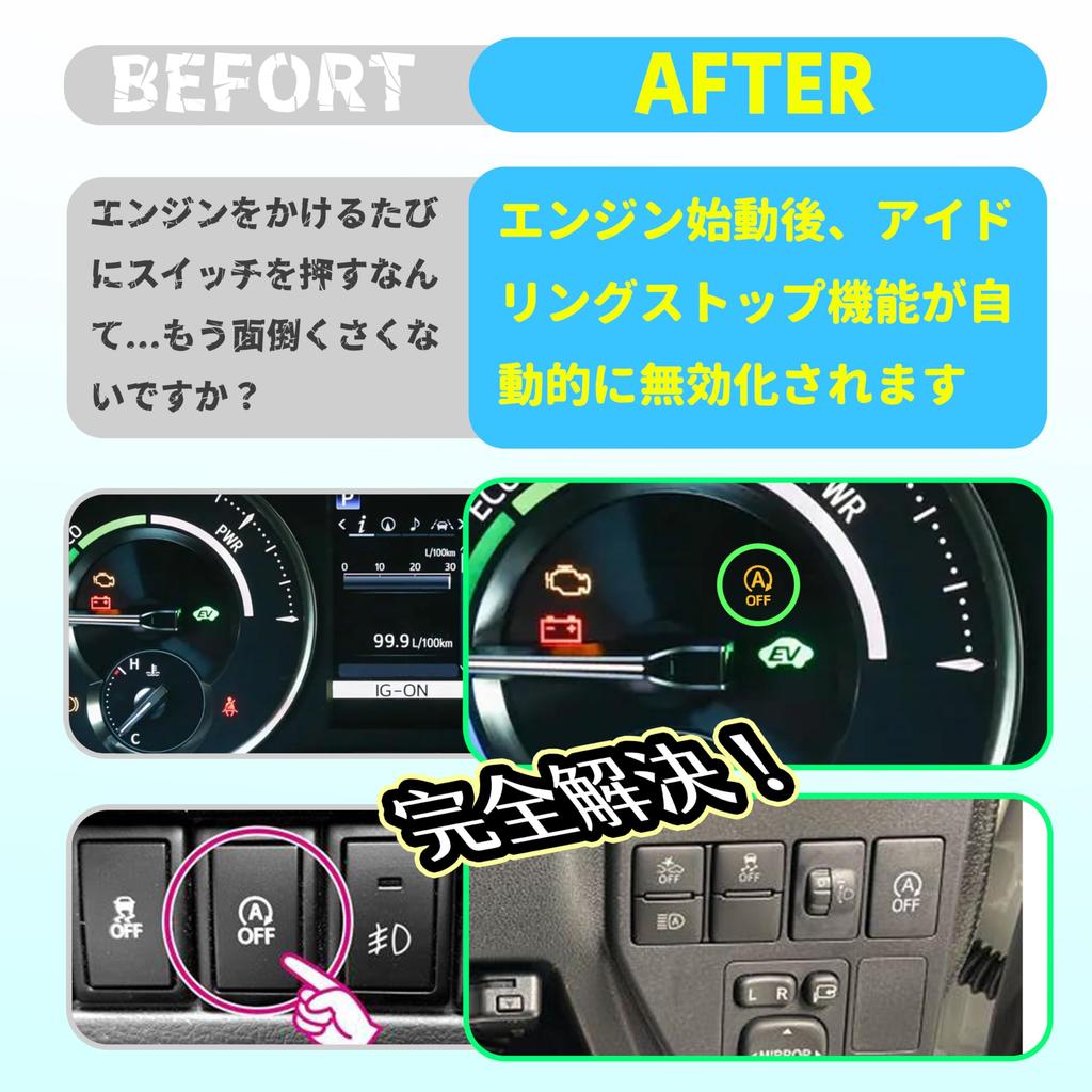 Oattun Idling Stop Canceller for Daihatsu S321V S331V Hijet Cargo - Plug and Play, Fully Compatible, Easy Installation (November 2017 - November 2021)