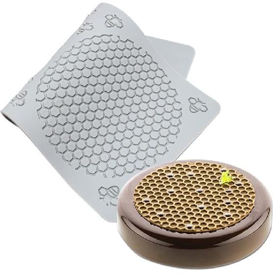 15 Cavity Silicone Honeycomb Molds for Chocolate Honeycomb Bee Silicone Fondant Mold Beehive Silicone Baking Molds Bee Candy Silicone Mold for