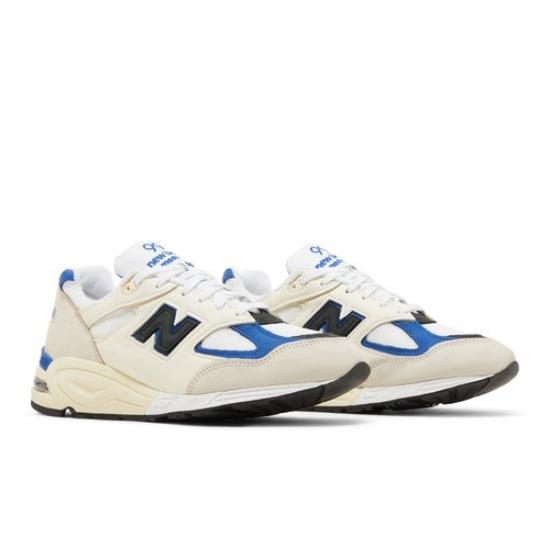 New Balance Teddy Santis x 990v2 Made in USA White Blue M990WB2