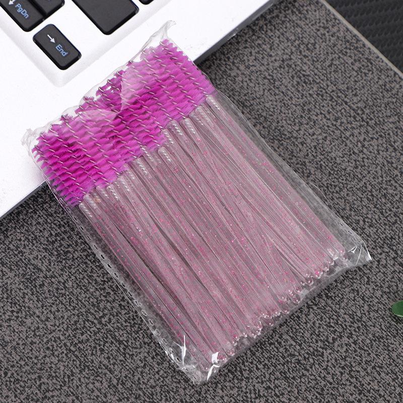 

50Pcs Disposable Eyelash Brushes Spoolies Micro Lash Mascara Wands Combs For Eyelash Extension Eyebrow And Makeup Cosmetic Tools