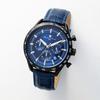 Salvatore Marra Chronograph Men's Leather Belt SM23104-BKNV Wrist Watch