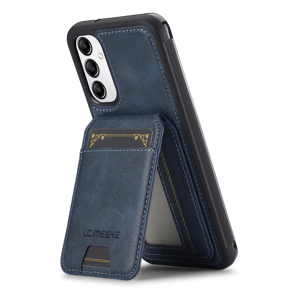 For Samsung Galaxy A14 4G/5G Magnetic Case Detachable Card Holder Leather+TPU Mobile Cover
