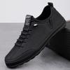 Fashion Fashionable New Men Hand Sewn Casual Sports Leather Shoes Outdoor Brand Men Comfortable Non Slip Soft Soled Casual Hiking Shoes