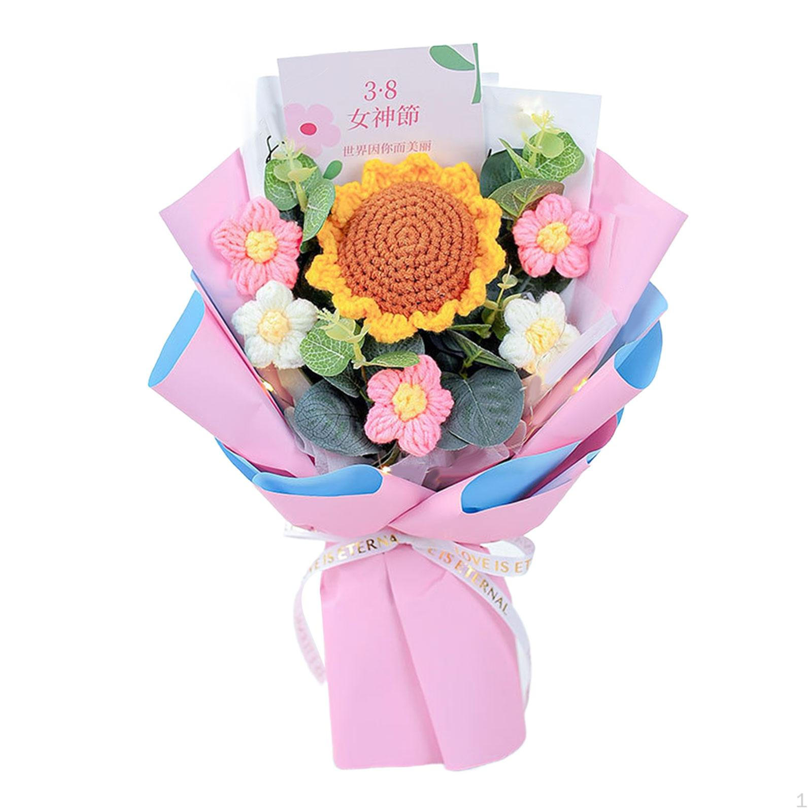 

Bouquet of Elegant Crocheted Flowers to Adorn Your Home розовый