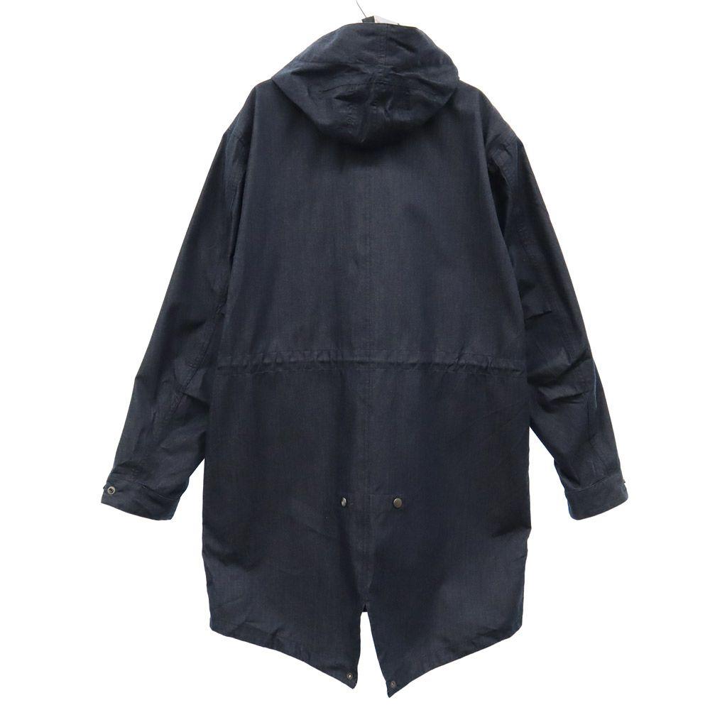 417EDIFICE Coat L Navy Hooded Men's Used