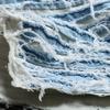 Ripped Tassel Vintage Denim DIY Fabric Washed Distressed Rough Selvedge Creative Decorative Clothing Designer Fabric