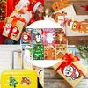 8/24Sheets Christmas Puzzle Stickers Santa Snowman Xmas Tree Make A Face Sticker Kids New Year Party Favors Toy Gift Decorations