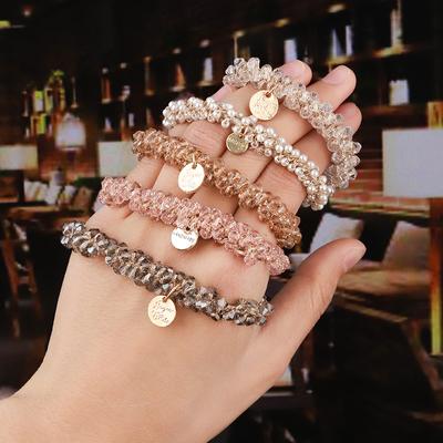 Hair Rope Tie Hair Band Simple Hundred Hair Rope Female Temperament Ponytail High-grade Crystal Hair Accessories