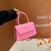 Fashion Texture Niche Bag Women's New Popular Hand Carry Small Square Bag New Trend Solid Color Versatile Messenger Bag