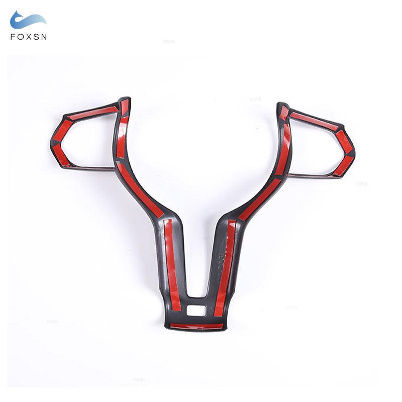 For BMW F Chassis F10 F11 F20 F22 F30 F32 F34 F36 F06 F12 F15 F16 Car ABS Matte Black Interior Steering Wheel Cover Frame Trim