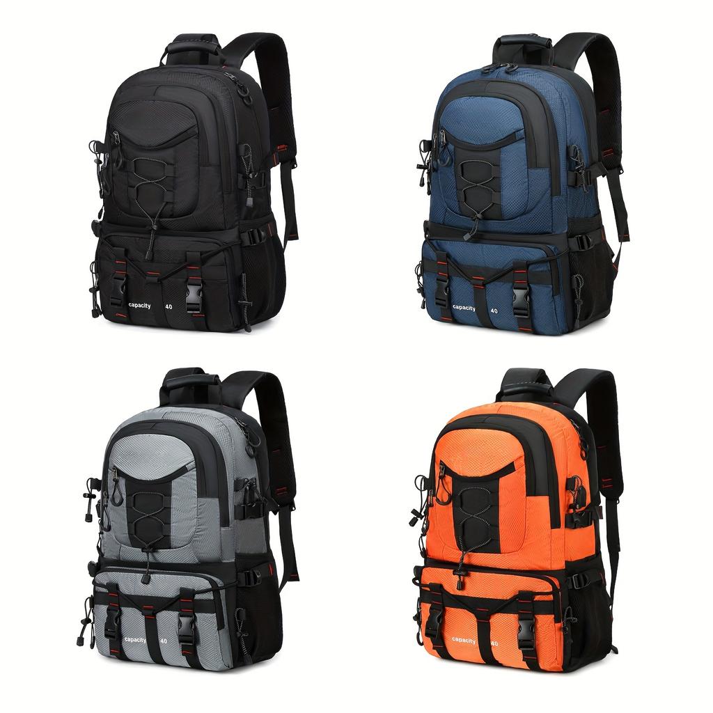 Lehký 10,57gal cestovní a turistický batoh s USB nabíjecím portem, nastavitelnými popruhy, odolným polyesterem, pojme 17palcový notebook