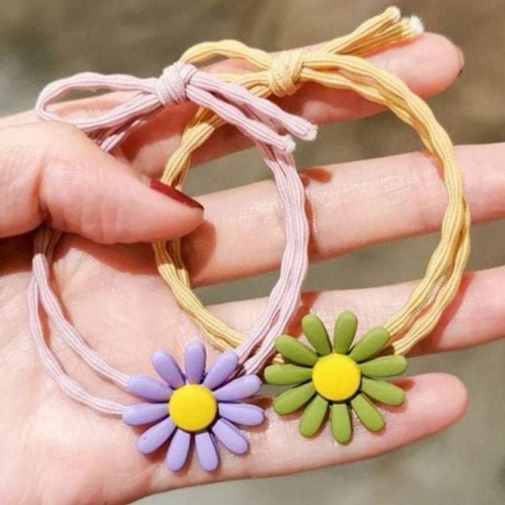 

Красочная милая лучшая цветок простая повязка для волос резинка для волос pink