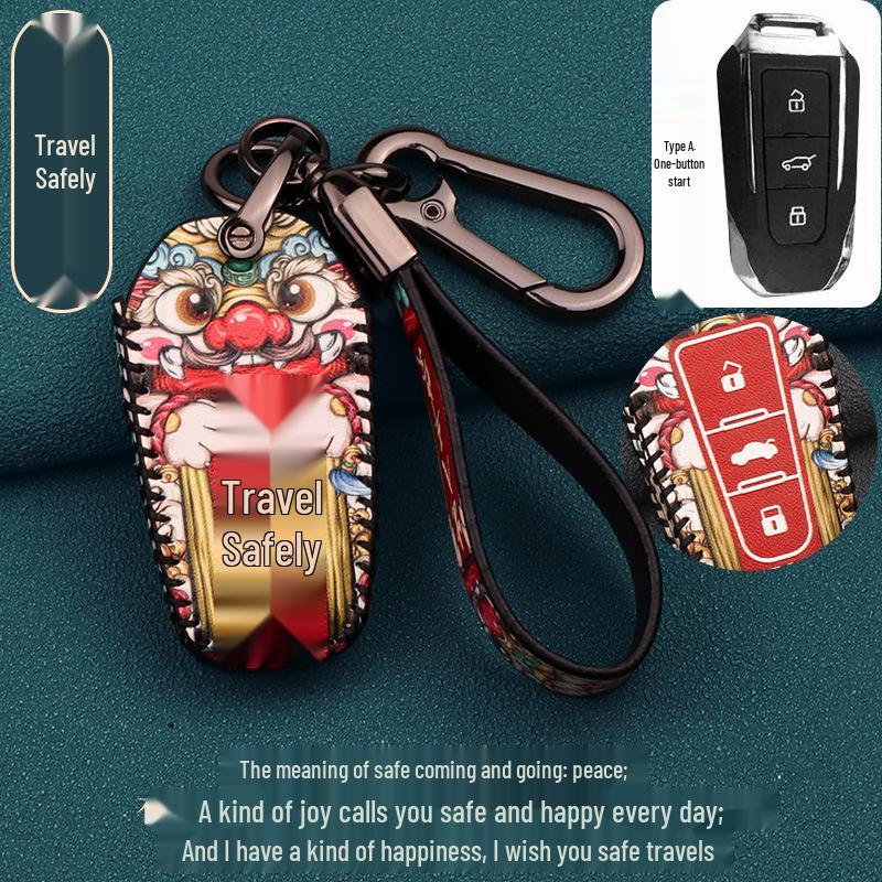 Maßgefertigte BJ20 Smart Key Hülle für Beijing Automotive - Unisex Nationalstil