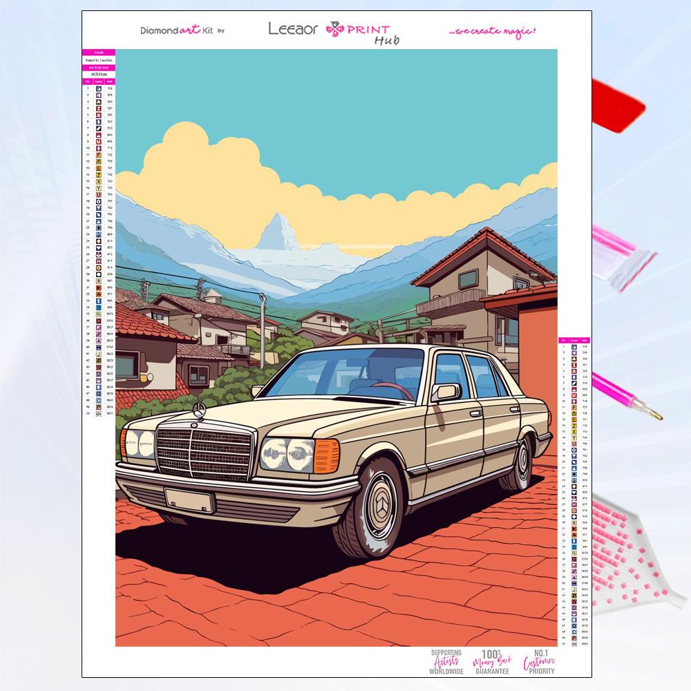 Kolorowe Samochody Malowanie Diamentowe Nowość 2026 Ulubione Zabawki Chłopców Pełna Mozaika z Cyrkonii Haft Zestaw do Haftu Krzyżykowego Dekoracja Domu