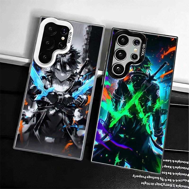 Sword Art Online Kirito Weiche Handyhülle für Samsung Galaxy S24 S25 FE S26 Edge S23 Ultra S22 Plus S21 + Stoßfeste Hülle Rückseite Sh