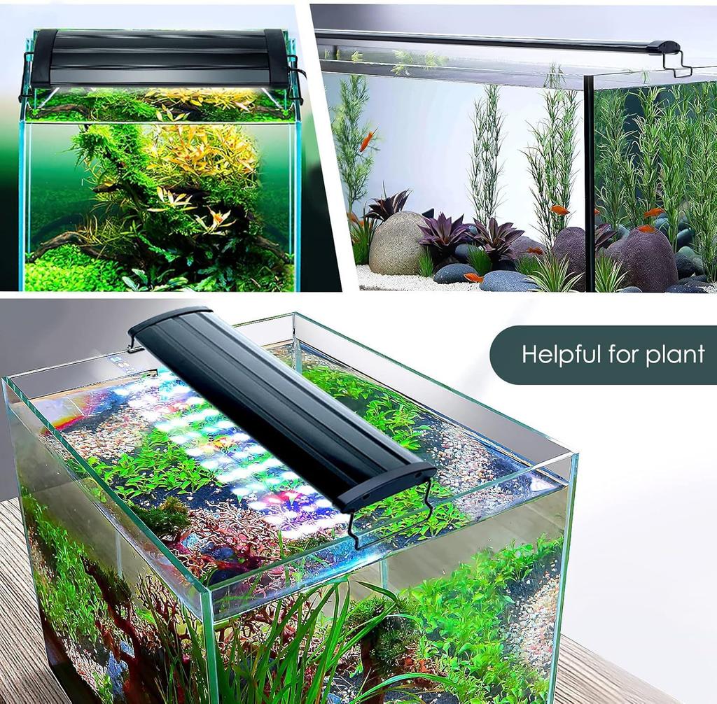 1Pc Aquarium Aquatic Plant Light, High-brightness, Ultra-thin Aquarium Light, Full-spectrum Eye Protection, Aquarium Enhancement Lamp, Landscaping